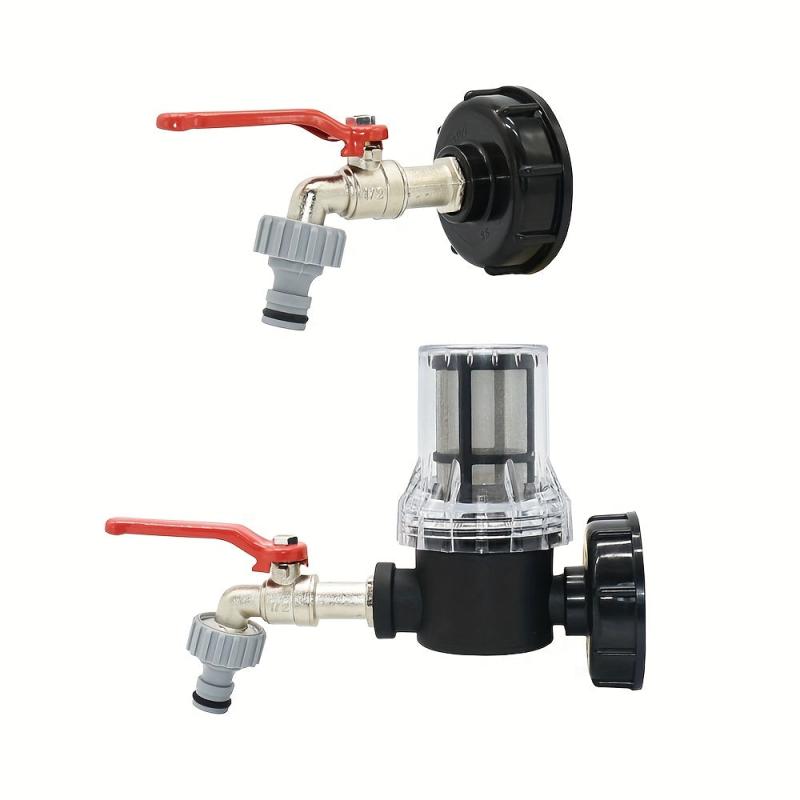 Tank Tap Adapter S60 Barrel Joint Garden Irrigation Pump Strainer Filter