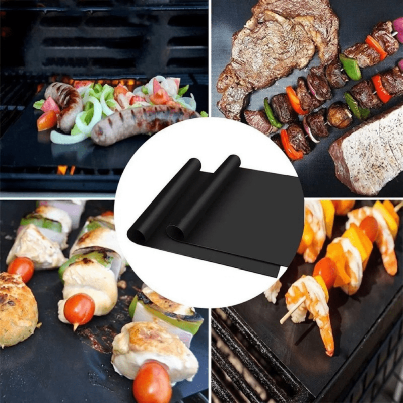 Non Stick BBQ Grill Mat Portable Outdoor Picnic Cooking Tool