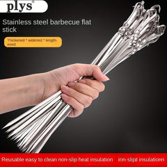Stainless Steel Kabob Skewers for Lamb Skewers Rotisserie Accessories