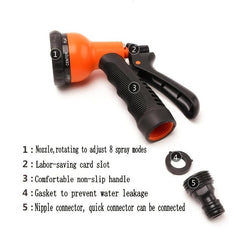 Adjustable Garden Water Gun Sprinkler Hose Nozzle High Pressure Sprinkler