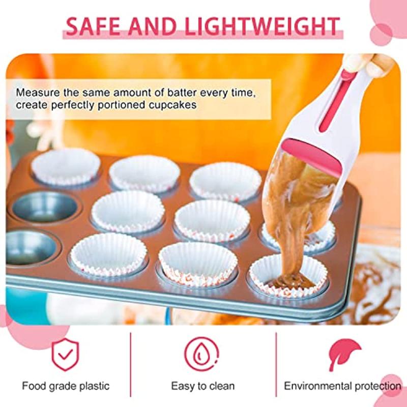 1pc Cupcake Scoop BPA Batter Dispenser Measuring Function Equal Amounts