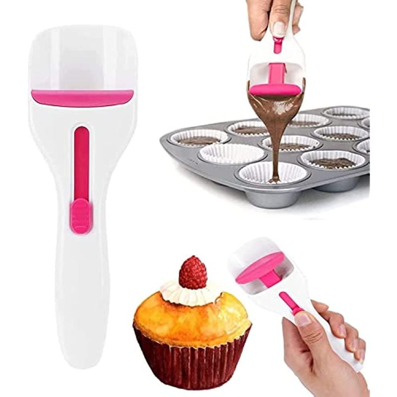 1pc Cupcake Scoop BPA Batter Dispenser Measuring Function Equal Amounts