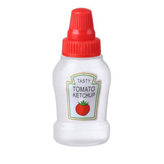 4pcs Mini Ketchup Bottles Portable Container 25ml BBQ Camping