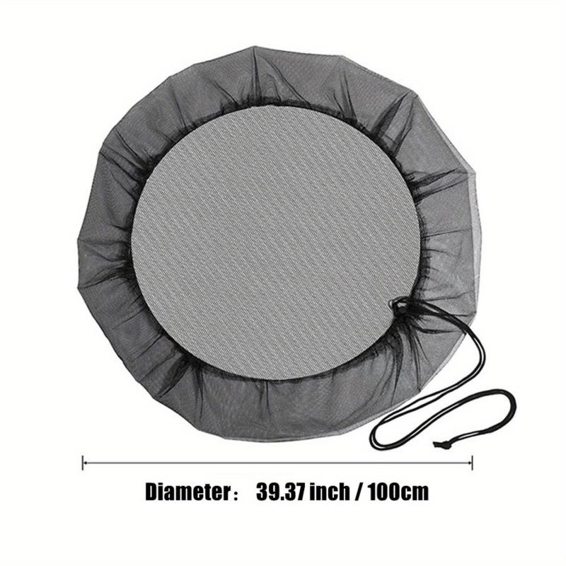 Rain Barrel Mesh Cover Filter Screen with Drawstring, 70 Characters Limit