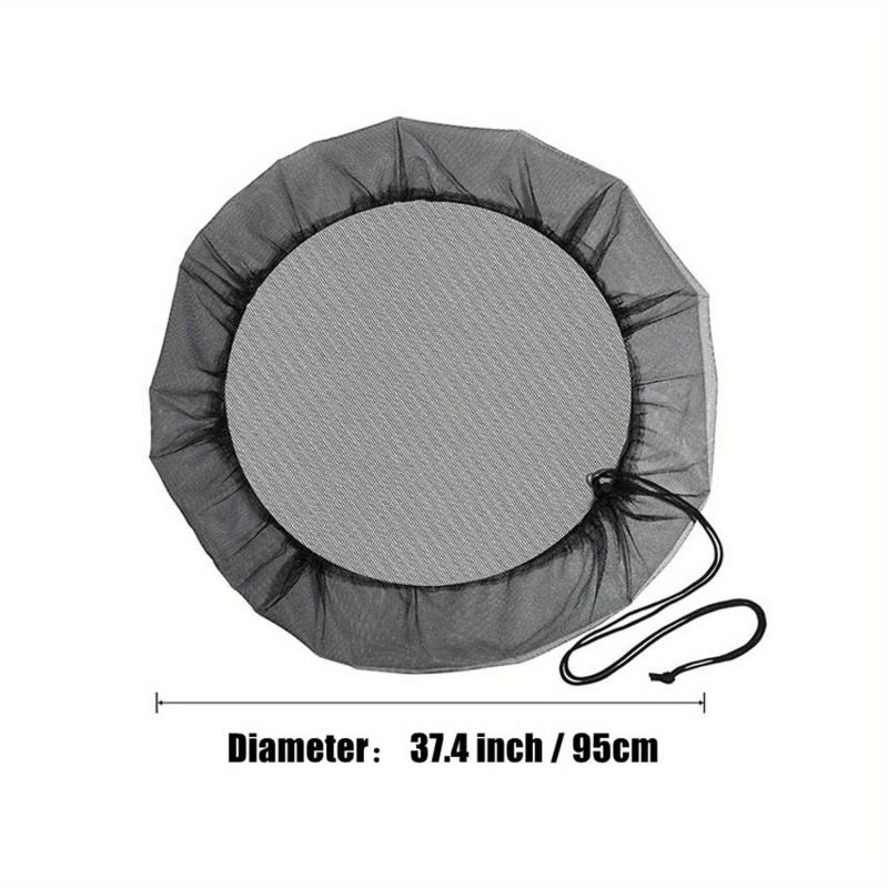 Rain Barrel Mesh Cover Filter Screen with Drawstring, 70 Characters Limit