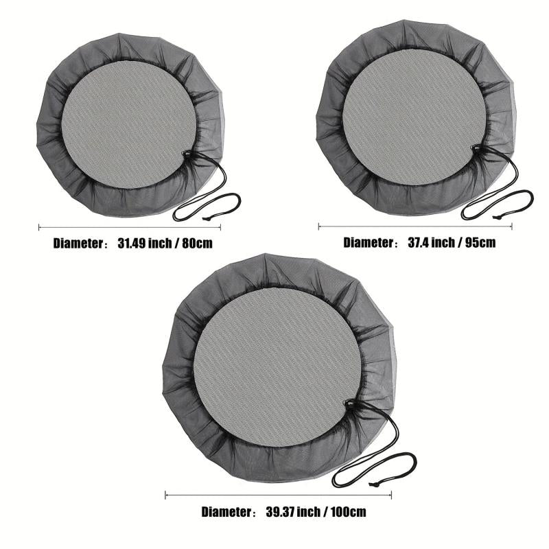 Rain Barrel Mesh Cover Filter Screen with Drawstring, 70 Characters Limit