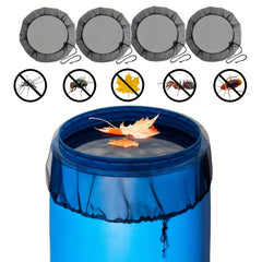 Rain Barrel Mesh Cover Filter Screen with Drawstring, 70 Characters Limit