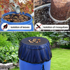 Rain Barrel Mesh Cover Filter Screen with Drawstring, 70 Characters Limit