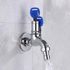 Faucet Anti Theft Thread Alloy Sink Tap With Key Lock - Outdoor Faucet Lockable