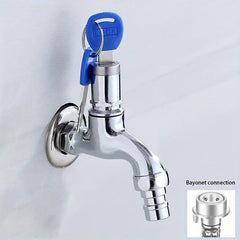 Faucet Anti Theft Thread Alloy Sink Tap With Key Lock - Outdoor Faucet Lockable