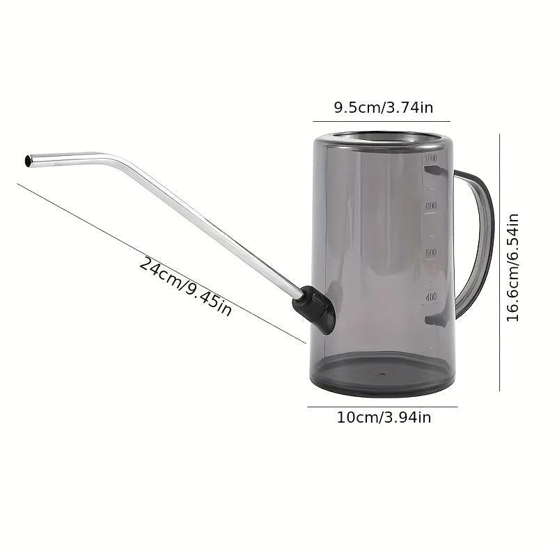 Watering Can with Long Nozzle for Succulent Plants Indoor/Outdoor Cactus Gray