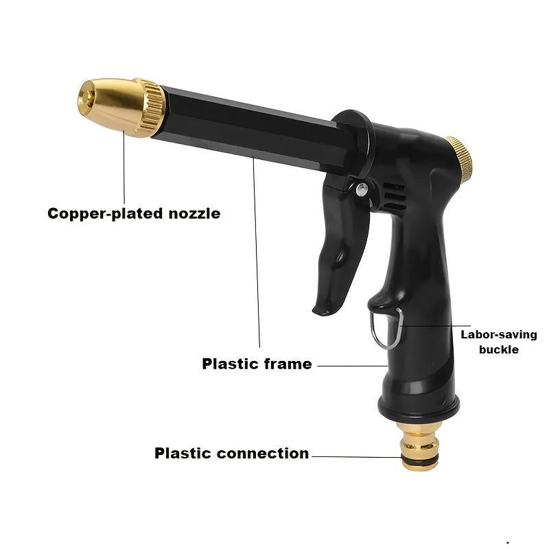 Portable Garden Nozzle High Pressure Spray Gun Water Adjustment