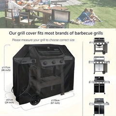Waterproof BBQ Cover - Outdoor Patio Furniture Cover