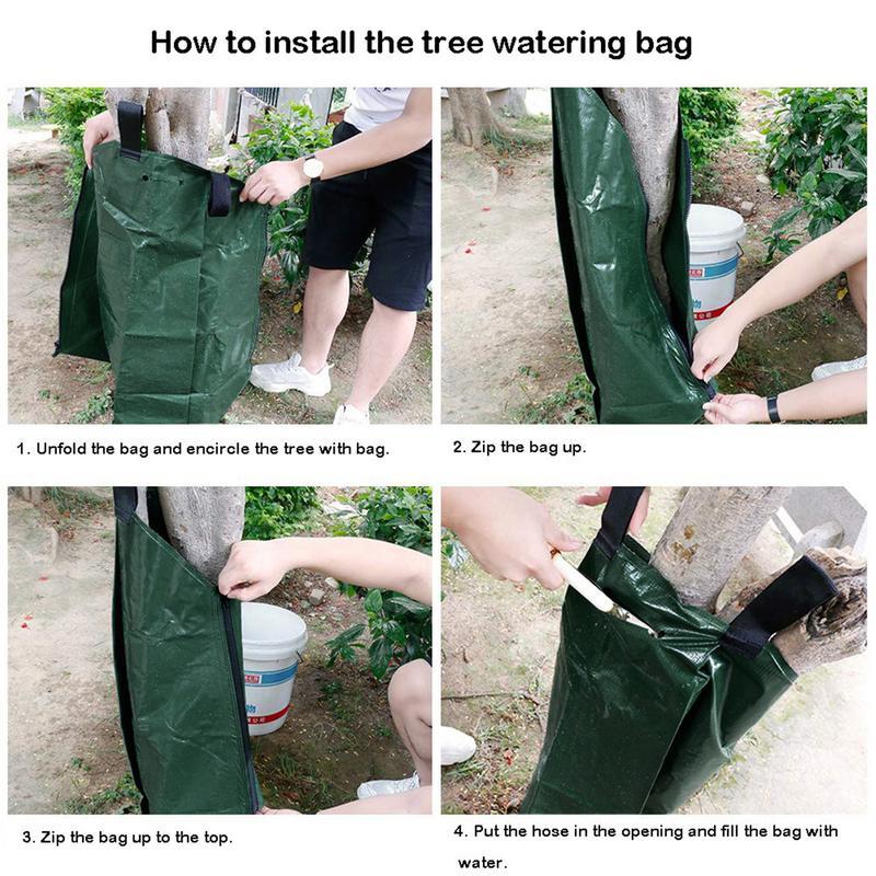 2pcs 20 Gallon Tree Watering Bag Plant Irrigation Bucket Automatic Waterer