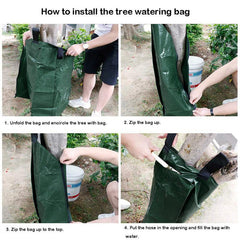 2pcs 20 Gallon Tree Watering Bag Plant Irrigation Bucket Automatic Waterer
