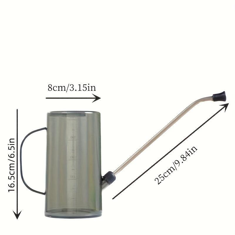 Long Spout Plastic Watering Can Clear Measurable Scale Small Watering Pot