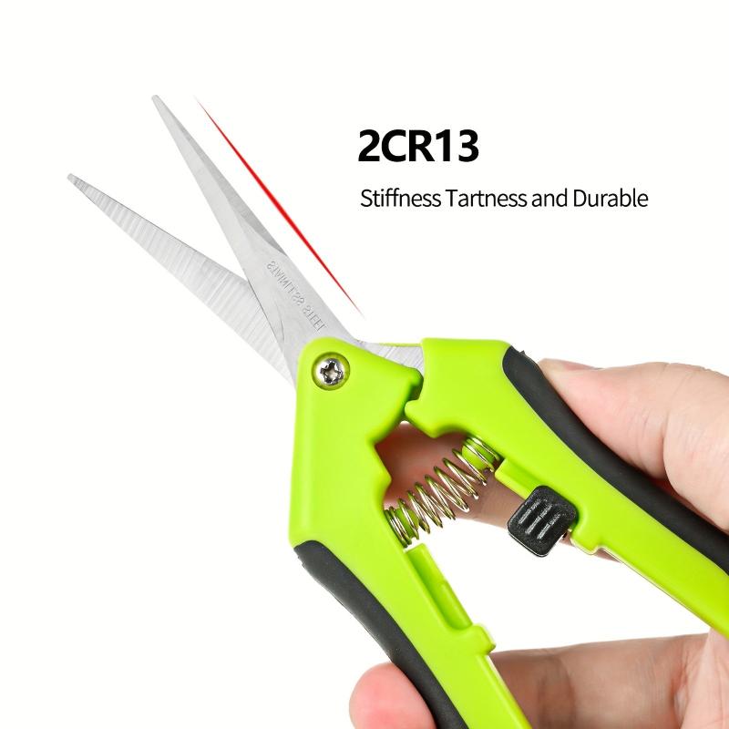 Stainless Steel Garden Pruning Shears for Plants, Fruits, Grape Picking