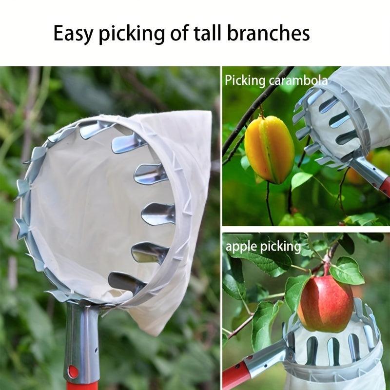 Portable Metal Fruit Picker High Altitude Agricultural Garden Tool