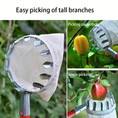 Portable Metal Fruit Picker High Altitude Agricultural Garden Tool