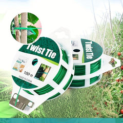 Garden Twist Tie Green Plant Soft Ties Plant Support Wire Tie (1 Roll)