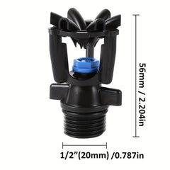 4pcs 360 Degree Swing Sprinkler Watering System with Adjustable Valve Switch