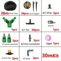 DIY Drip Irrigation Kit with Timer for Garden Hose