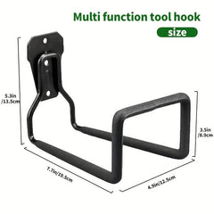 Heavy Duty Wall Mount Hose Holder for Garden Hose - Steel Construction