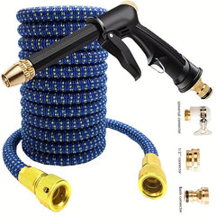 Flexible Garden Hose Telescopic Wear Resistant High Pressure Car Wash Hose 25ft