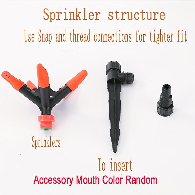 360u00b0 Rotatable Lawn Sprinkler Automatic Water Pipe Yard Sprinkler Spike