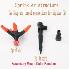 360u00b0 Rotatable Lawn Sprinkler Automatic Water Pipe Yard Sprinkler Spike