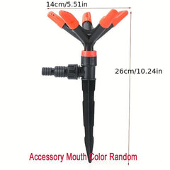 360u00b0 Rotatable Lawn Sprinkler Automatic Water Pipe Yard Sprinkler Spike