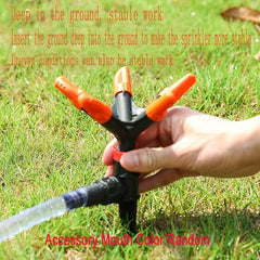 360u00b0 Rotatable Lawn Sprinkler Automatic Water Pipe Yard Sprinkler Spike