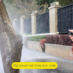 Copper Plated Nozzle Long Rod Garden Cleaning Watering Spray Head