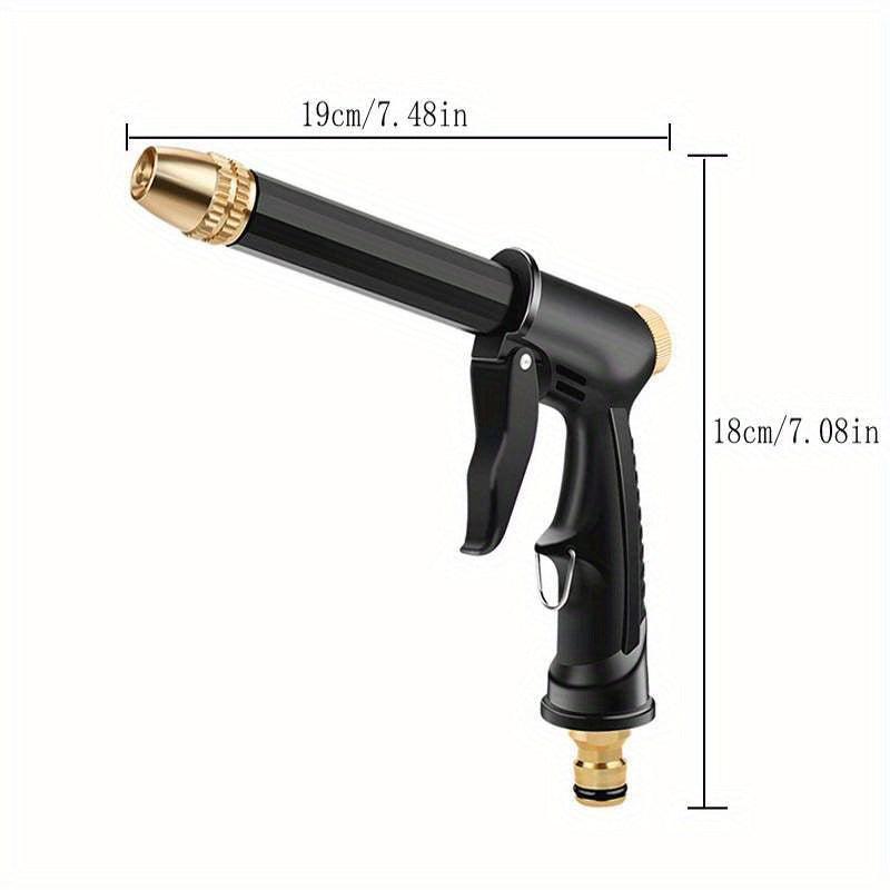 Copper Plated Nozzle Long Rod Garden Cleaning Watering Spray Head