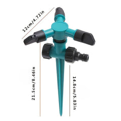 360 Rotating Garden Watering Sprinkler Adjustable Weighted System