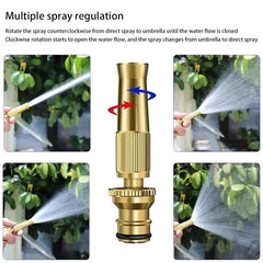 High Pressure Brass Adjustable Hose Nozzle Car Washing Gun