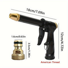 Adjustable Garden Water Gun Sprinkler Nozzle High Pressure Washer