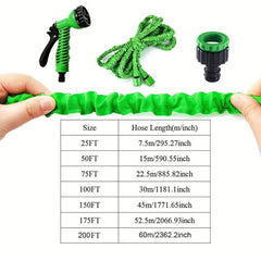 Expandable Garden Hose Set with Sprayer Gun Nozzles