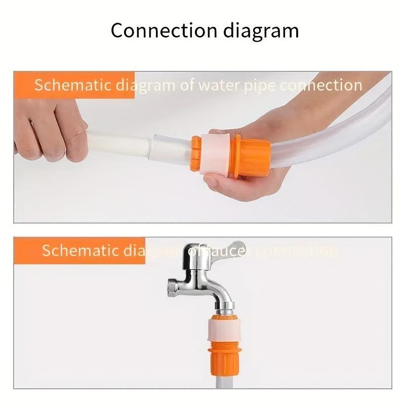 3pcs Water Hose Quick Connectors Faucet Interface Backflow-Proof