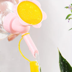 Plastic Dual Head Bottle Watering Spout Bonsai Watering Can