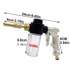 Metal Foam Car Wash Gun Copper Nozzle Electroplating Foam Gun