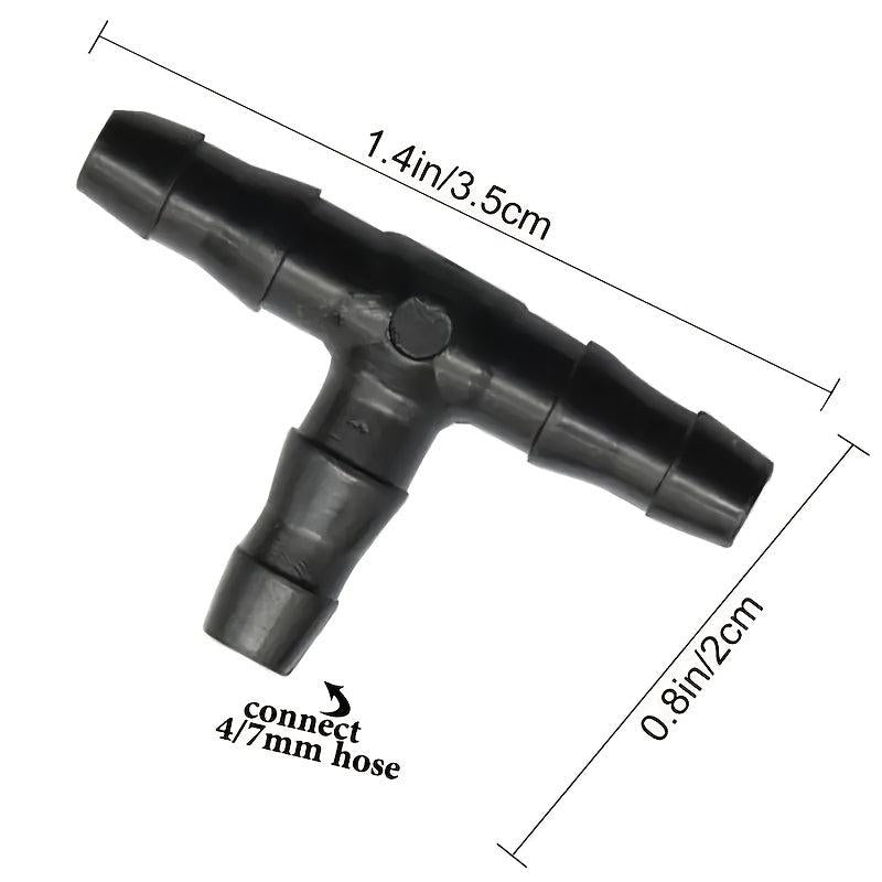 50pcs Barbed Tee Fittings: Effortlessly Connect Your Watering System