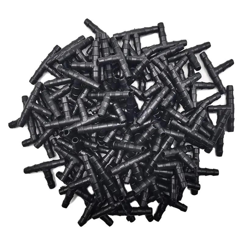 50pcs Barbed Tee Fittings: Effortlessly Connect Your Watering System