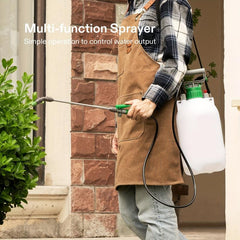 Garden Water Sprayer 3 Gallon Pump Pressure Bottle w/ 3 Nozzles, Strap & Valve