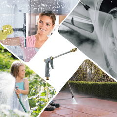 Portable High Pressure Water Gun for Car Wash & Garden Watering