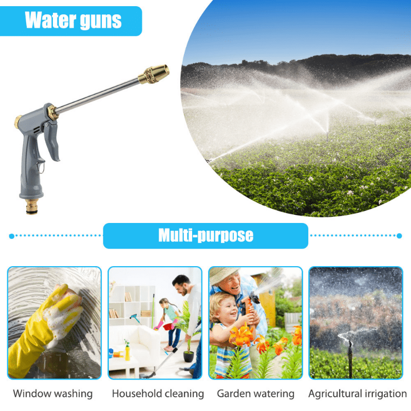 Portable High Pressure Water Gun for Car Wash & Garden Watering