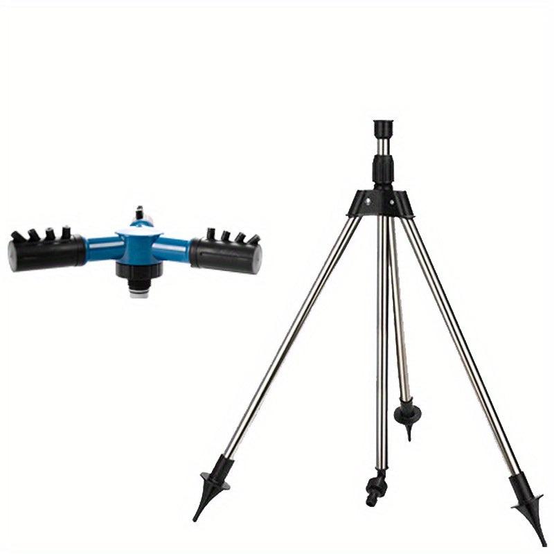 Automatic Rotating Tripod Sprinkler Stainless Steel Rotary Irrigation
