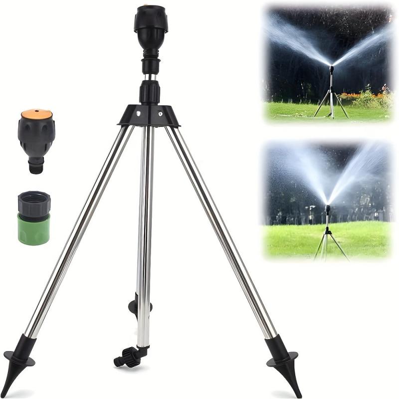 Automatic Rotating Tripod Sprinkler Stainless Steel Rotary Irrigation