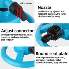 360 Rotating Sprinklers for Garden & Plant Irrigation w/ Nozzle