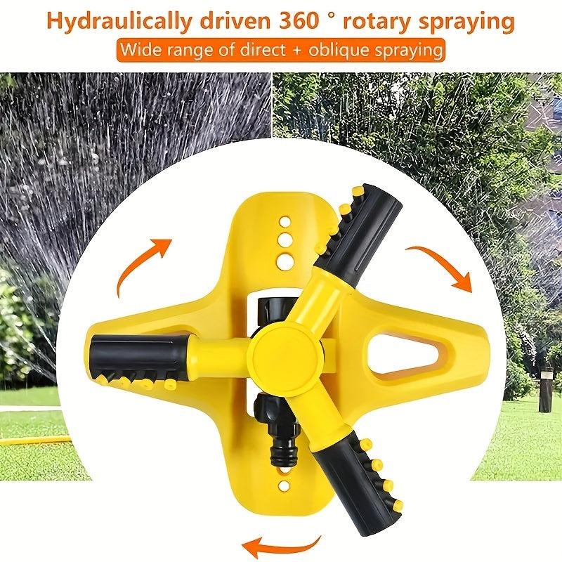 360 Degree Rotating Garden Sprinkler System for Large Coverage Area